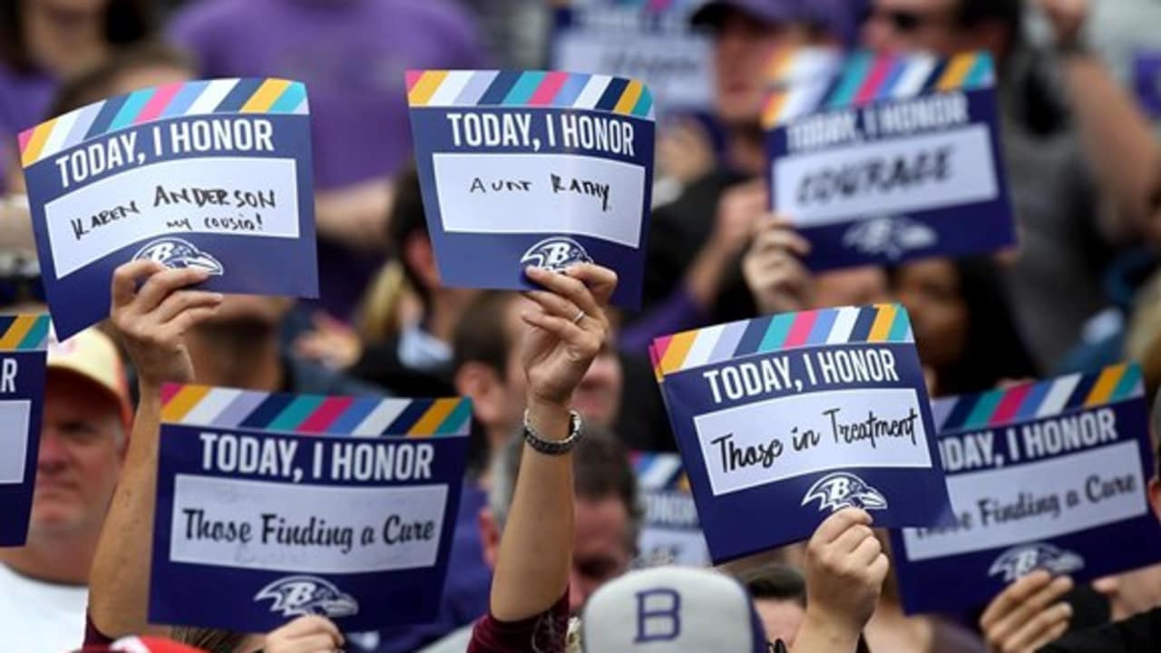 Ravens Visit and Honor Cancer Fighters for Crucial Catch