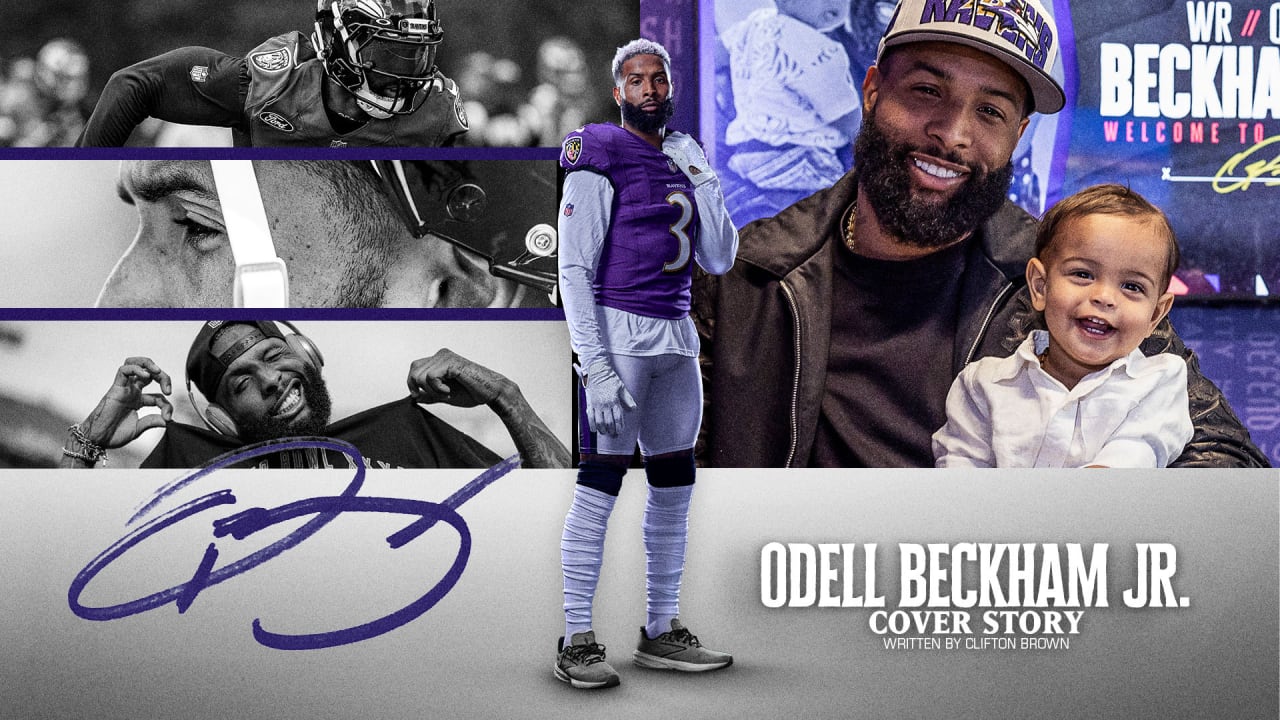 Odell Beckham Jr. Baltimore Ravens Youth Player Name & Number T