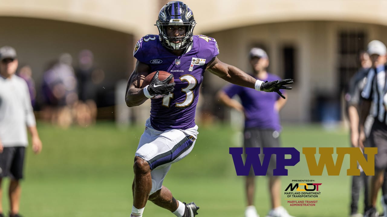 Justice Hill Returns to Ravens Practice