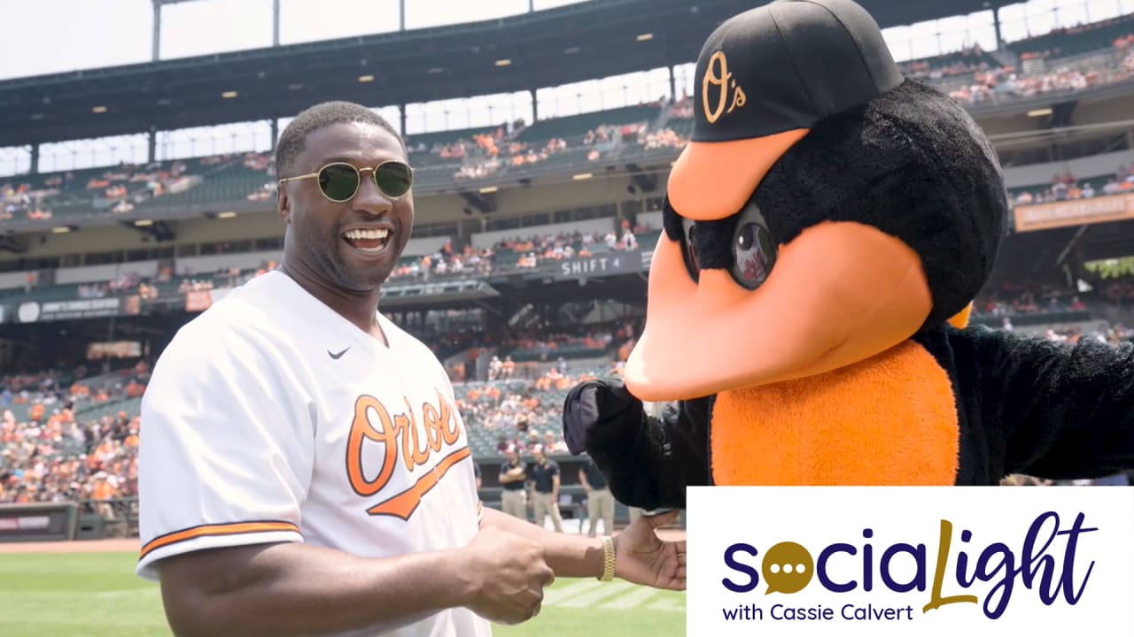 Roquan Smith Throws Baltimore Orioles First Pitch