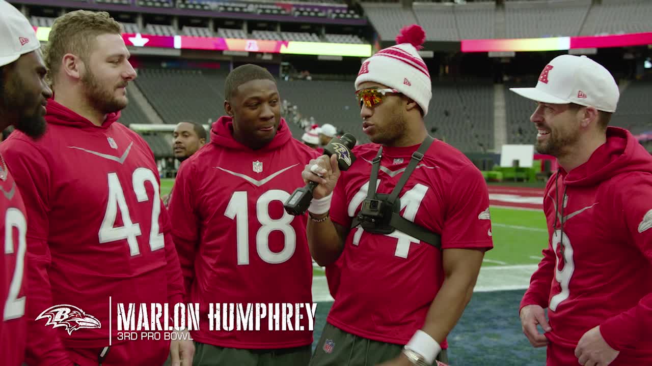 Baltimore Ravens quarterback Tyler Huntley rips a tight-window TD pass to  tight end Mark Andrews for first score of flag football game