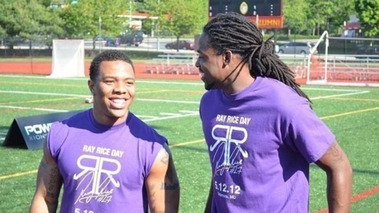 Ray Rice returns to New Rochelle High as a football assistant coach