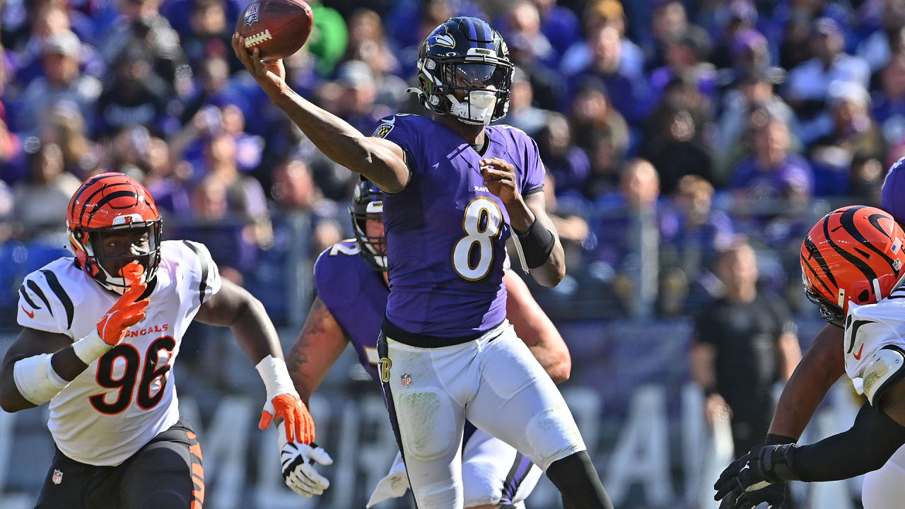 Ravens' Lamar Jackson is healthy this time and gets his shot to face the  Bengals in Cincinnati