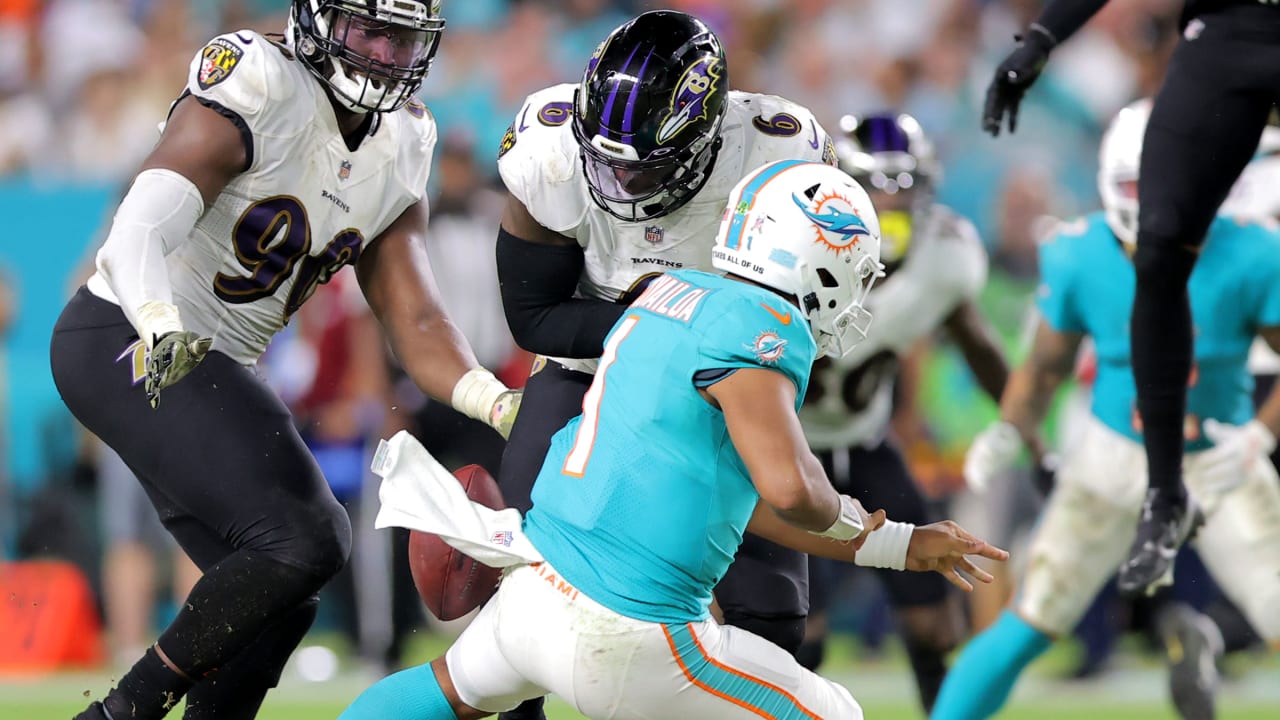 Baltimore Ravens at Miami Dolphins, Week 10, November 11, 2021, Highlights,  Patrick Queen