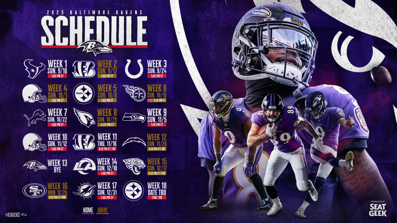 2024 Baltimore Ravens Football Schedule josey marris