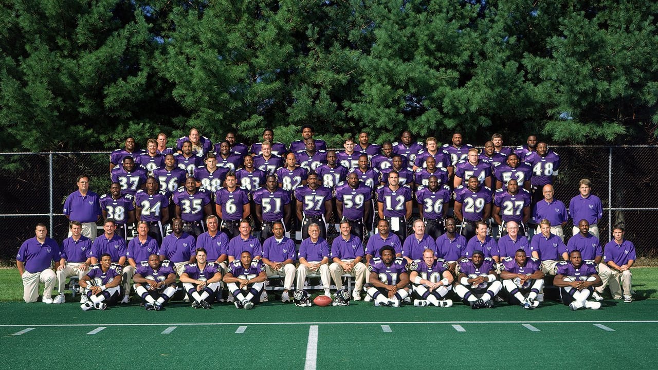 Baltimore Ravens 1996 Inaugural Season Team Photo Framed & Matted