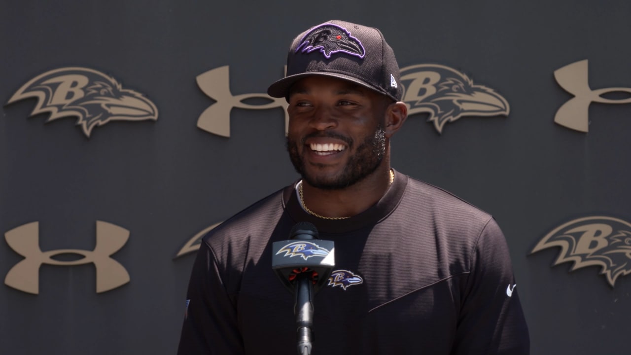 Zachary Orr attending the Ravens practice today - Baltimore Beatdown