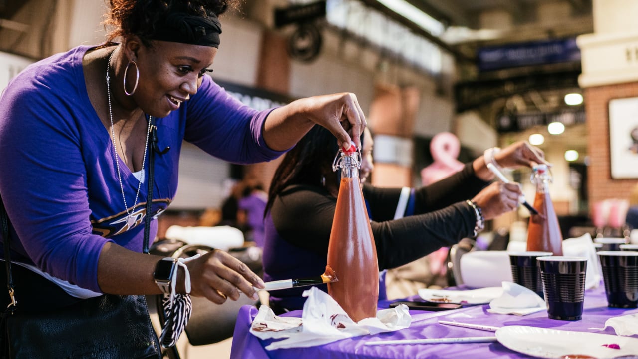 See Photos: Ravens Helping To Paint The Town Purple Ahead Of