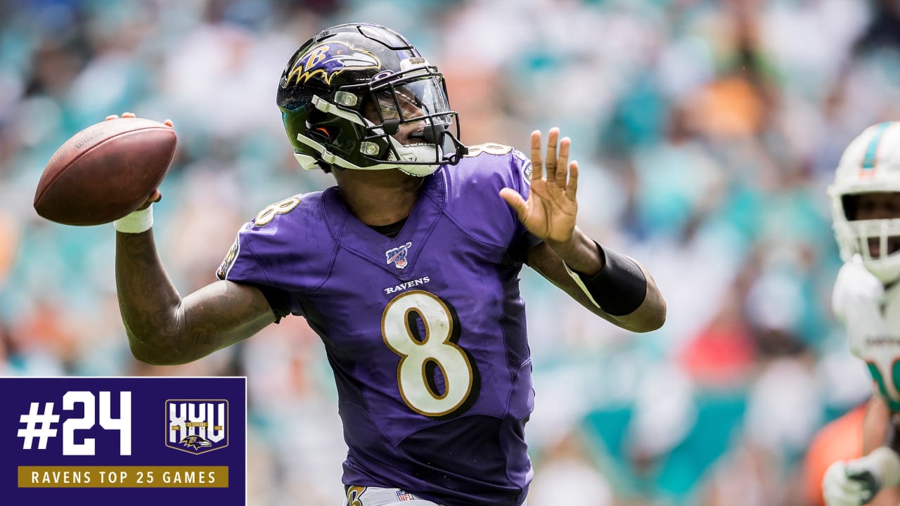 No. 24: Sept. 8, 2019 – Ravens 59, Dolphins 10