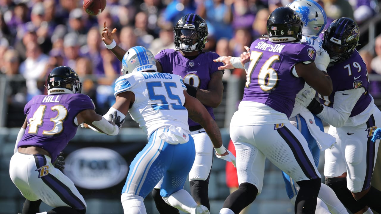 Detroit Lions blown out by Ravens, 38-6: Highlights, game recap