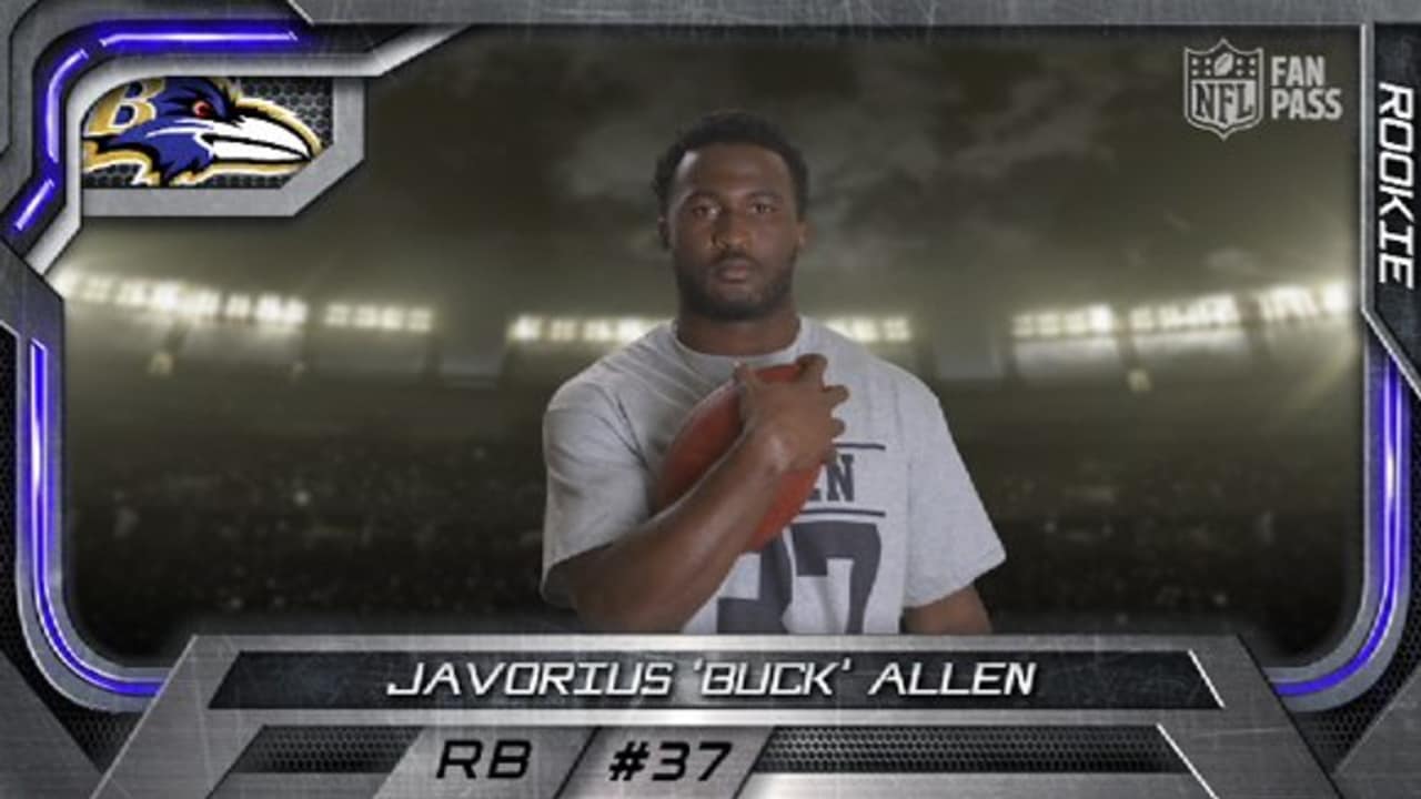 Virtual Rookie Card Baltimore Ravens running back Javorius 'Buck' Allen