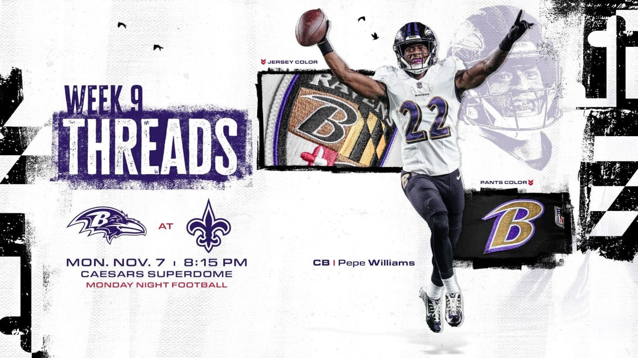 Saints Gameday Guide 2022: Week 9 vs. Ravens