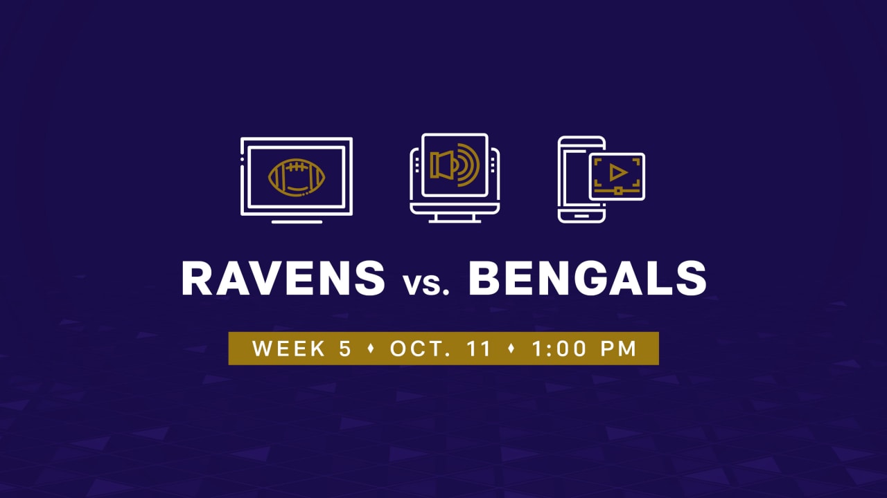 Watch Ravens vs. Bengals: TV channel, live stream info, start time