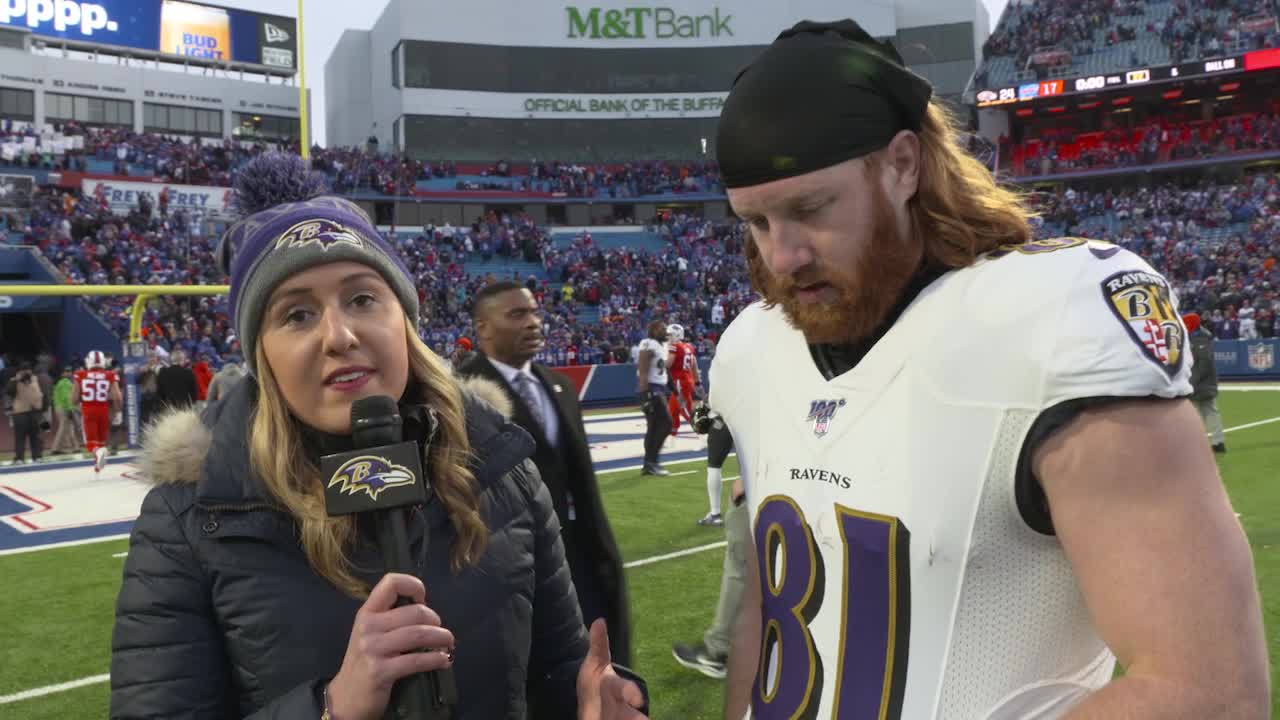 Women Baltimore Ravens 2018 Draft #81 Hayden Hurst Purple Player