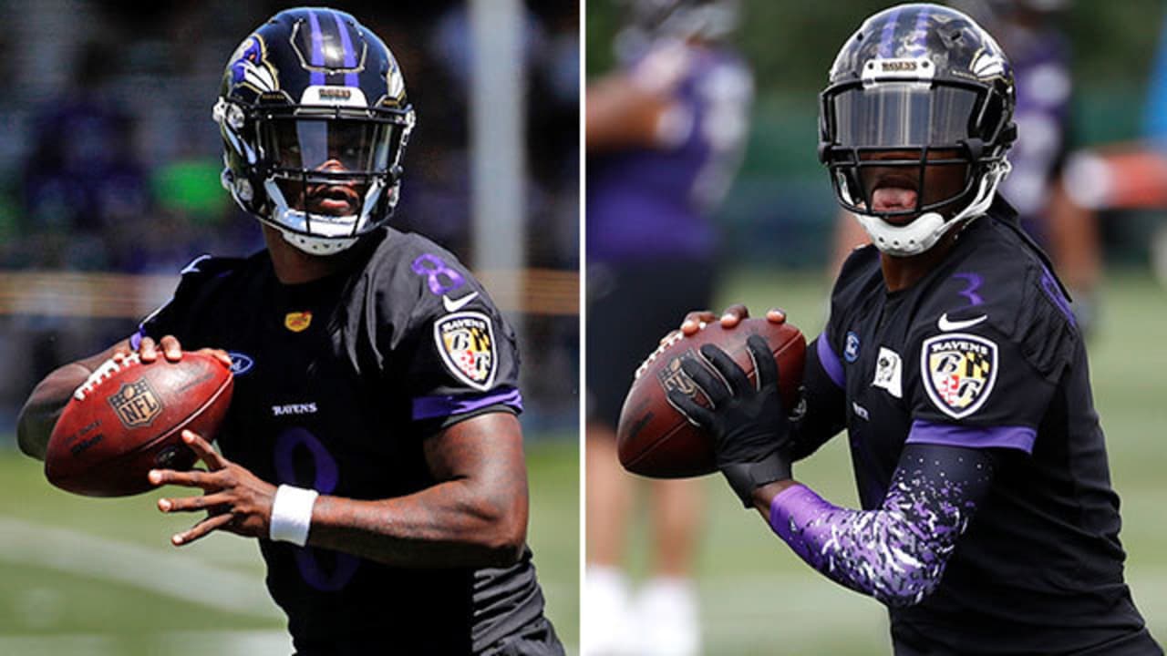 Baltimore Ravens quarterback Robert Griffin III (3) in action during an NFL  match against the Baltimore