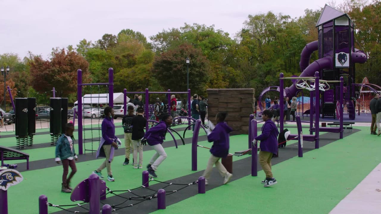 Baltimore Ravens on X: Our rookies helped unveil a new playground donated  by the Ravens as part of the NFL Play 60 Initiative ❗️ The playground  includes a wheelchair-accessible rubberized surface, timed