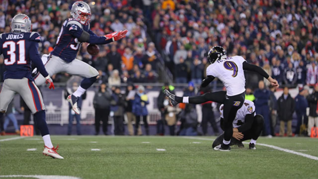 Justin Tucker's Field Goal Streak Snapped By Patriots' Leaping Block