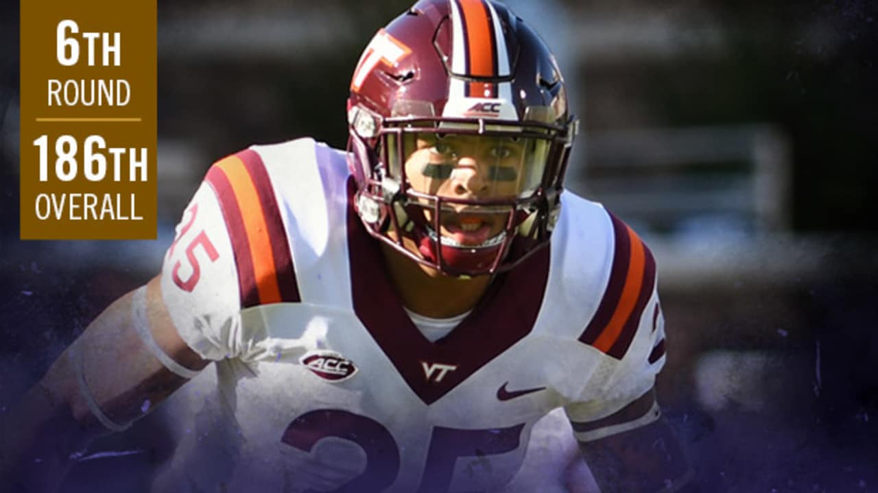 Round 6 (No. 186): Ravens Select Virginia Tech DB Chuck Clark