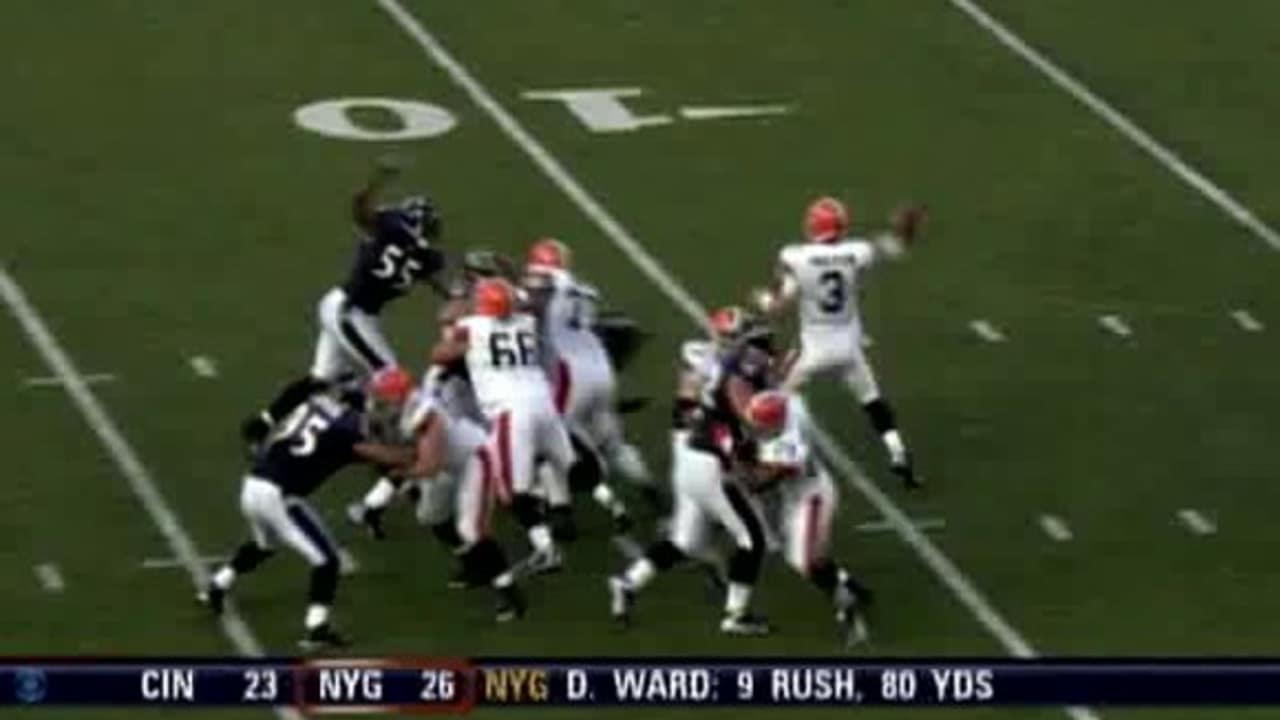 Big Hit by Ray Lewis [Jets vs Ravens] 