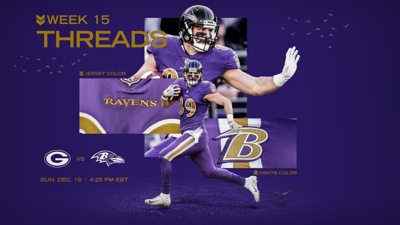 Ravens Breaking Out Color Rush Uniforms for Packers