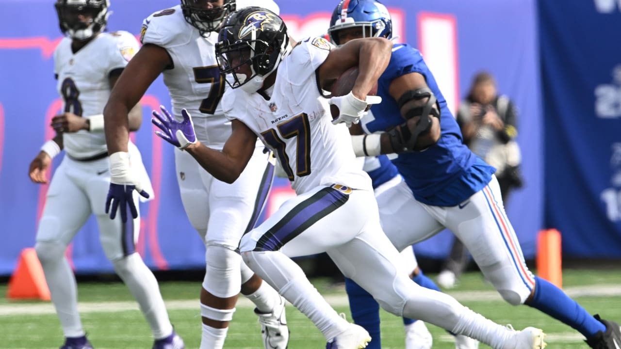 Ravens RB Kenyan Drake scores touchdown vs New York Giants