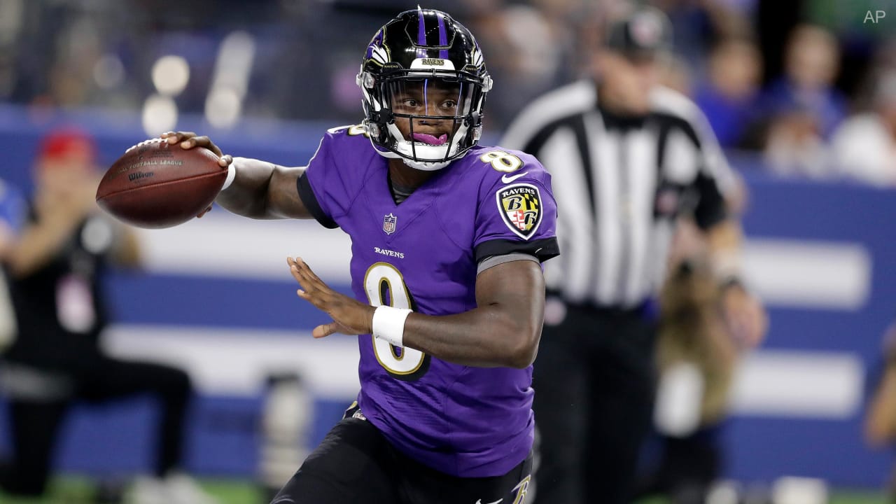 Lamar Jackson: The Ravens rookie got swarmed by the Chargers in