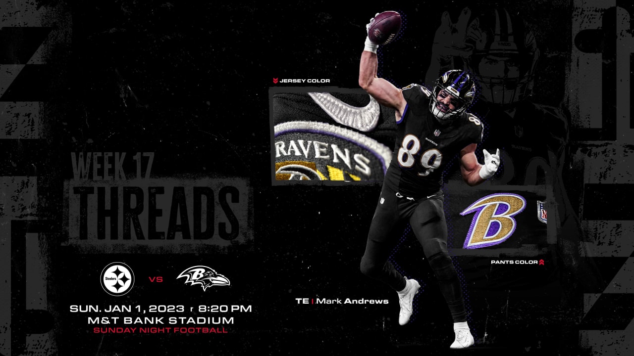 Gameday Threads: Ravens Going With All-Black Uniforms vs. Steelers