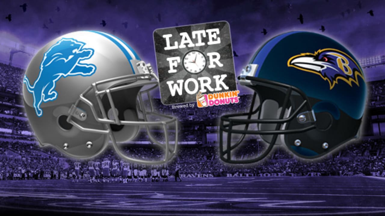 Late for Work 12/1: Detroit Lions vs. Baltimore Ravens Picks