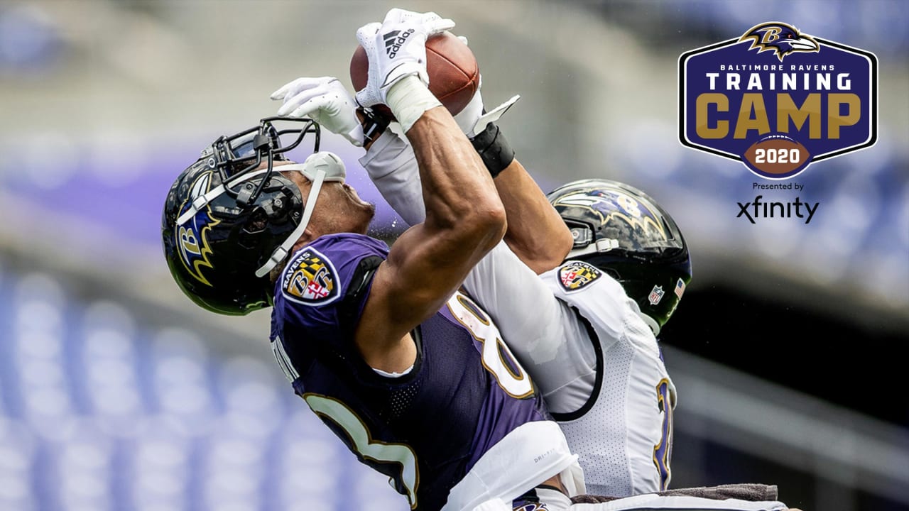 Baltimore Ravens wide receiver Kamar Aiken (11) celebrates with teammates  after scoring a 2-yard touchdown against the Cleveland Browns at M&T Bank  Stadium in Baltimore, Maryland on December 28, 2014. The Ravens