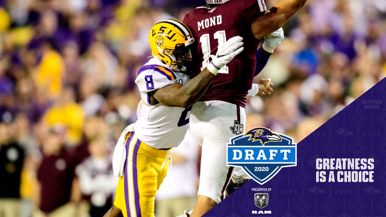 NFL Draft: 28. Ravens ➡️ LSU LB Patrick Queen. #nfl #nflnews