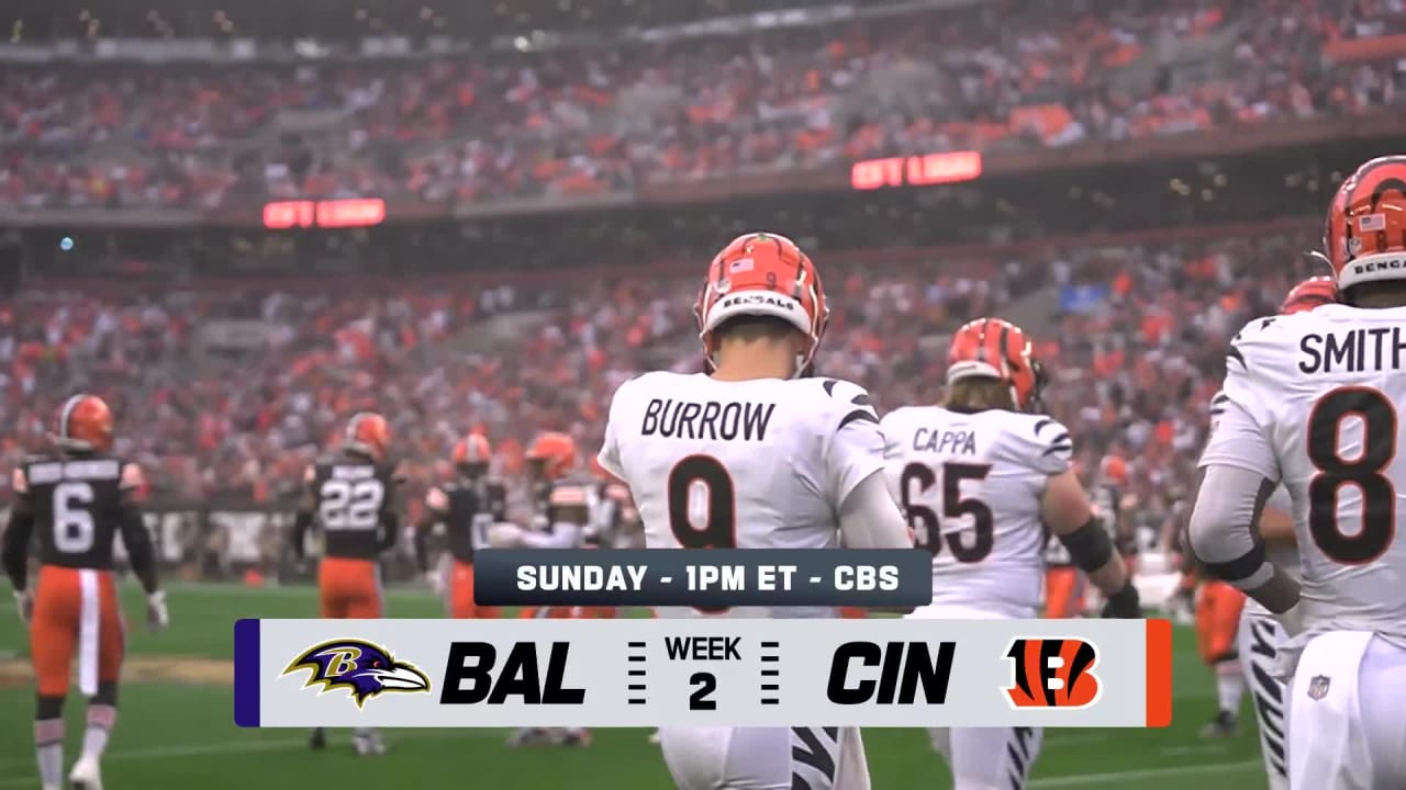 Week 2 Matchup of the Week. Ravens @ Bengals Breakdown.