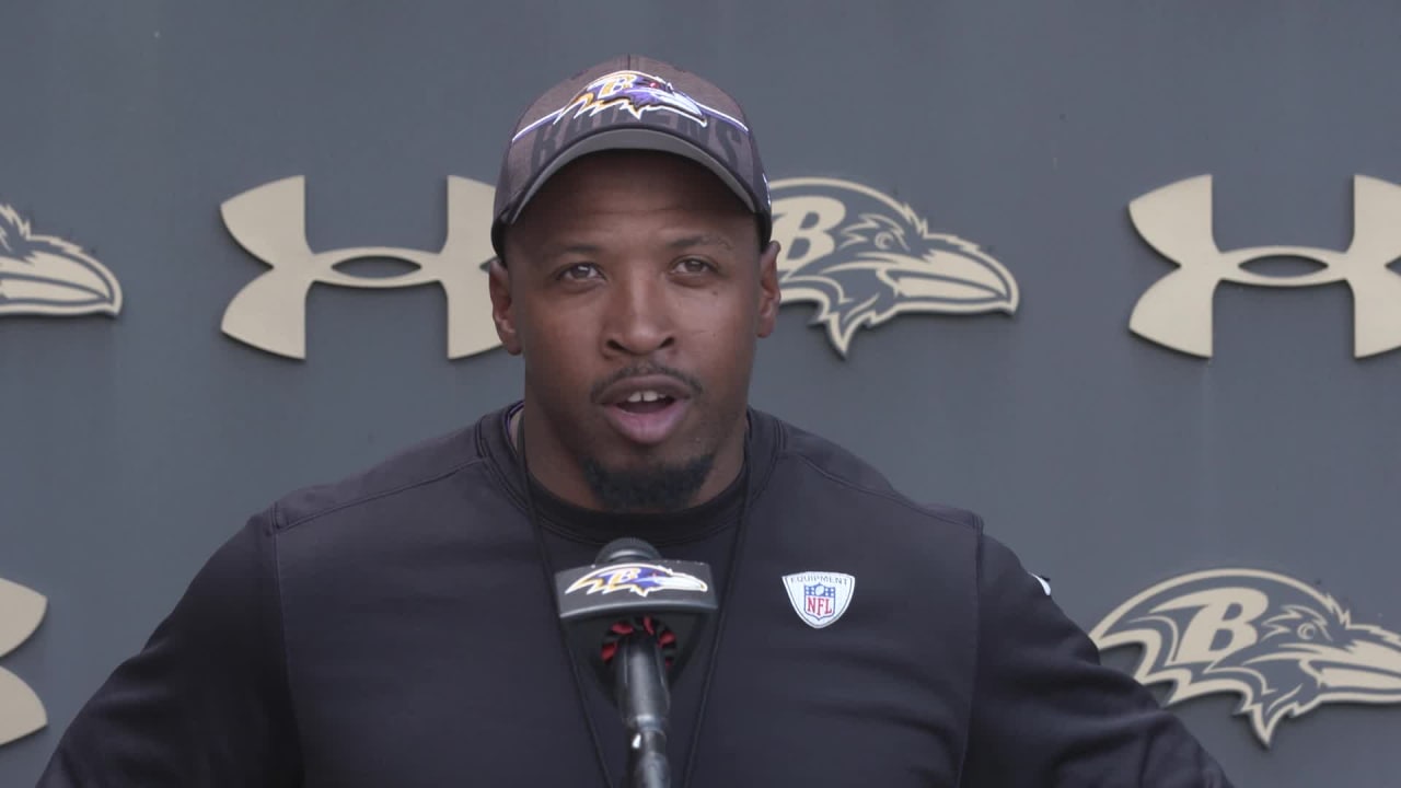 Ravens ST coordinator Chris Horton gives praise to P Jordan Stout