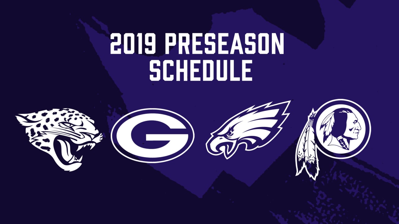 Ravens' 2019 Preseason Schedule Announced