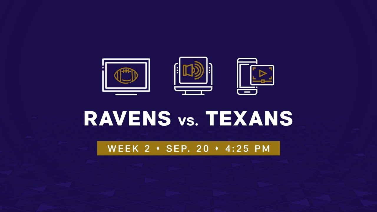 How to watch, listen and stream Houston Texans at Baltimore Ravens