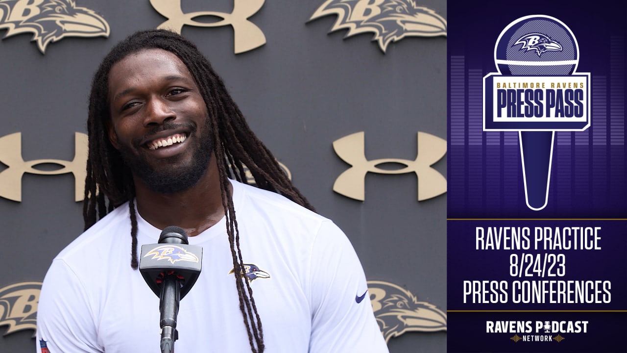 Jadeveon Clowney, Zach Orr, John Harbaugh Ravens Practice 8/24 Press