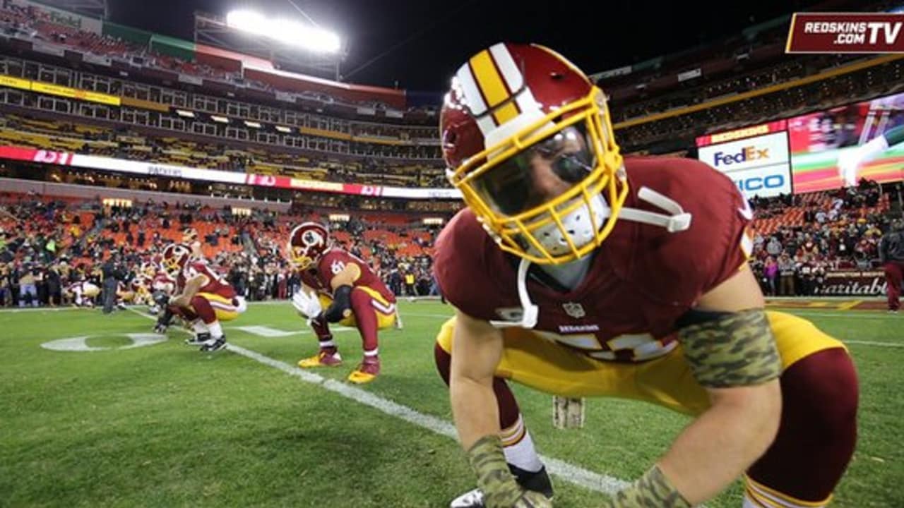 Redskins' Will Compton trains with legendary linebacker London