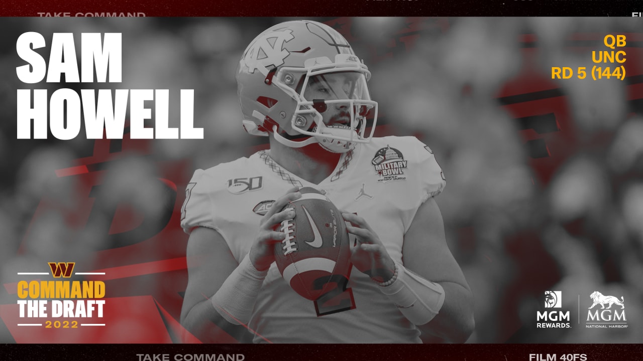 Commanders select Sam Howell with No. 144 overall pick