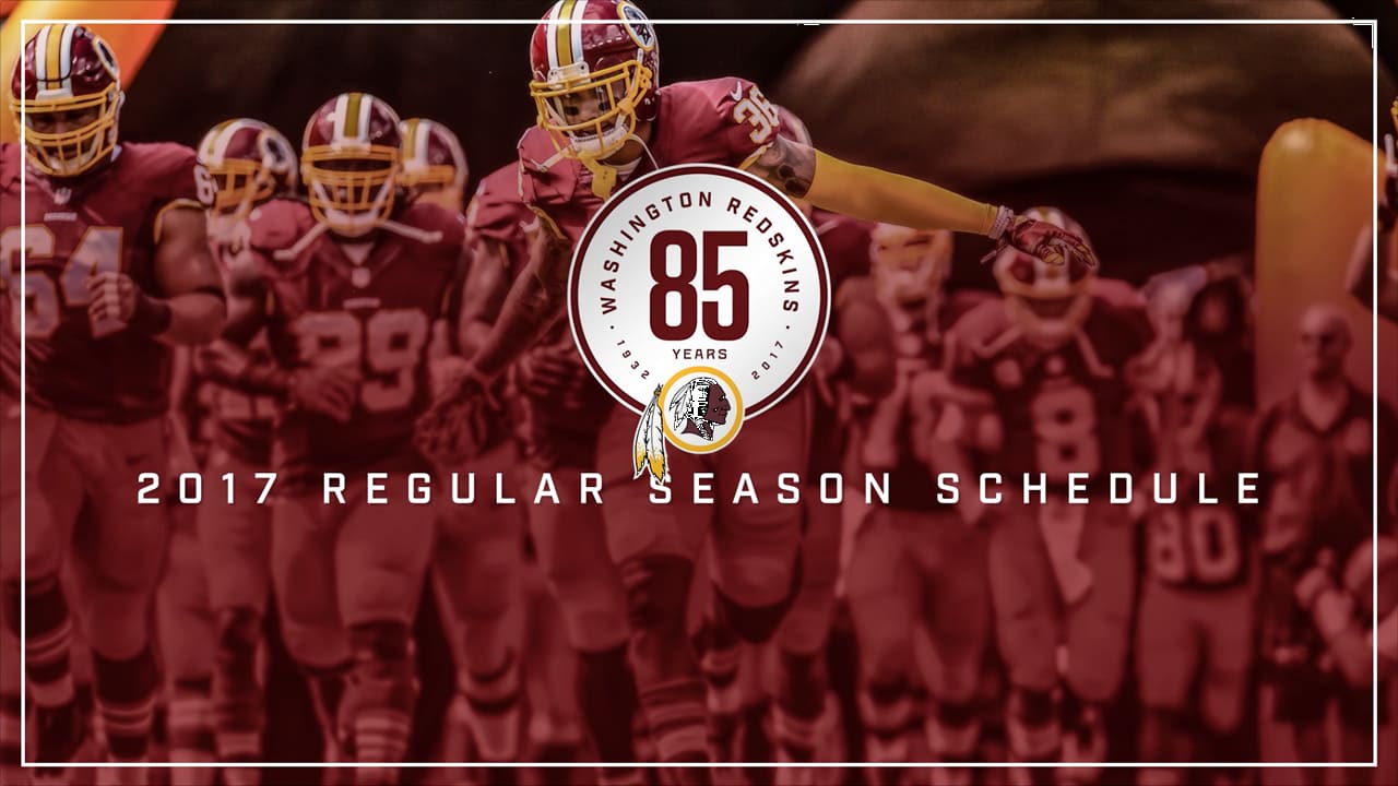 Washington Commanders - The 2017 season schedule is set! Check out the  #Redskins slate: