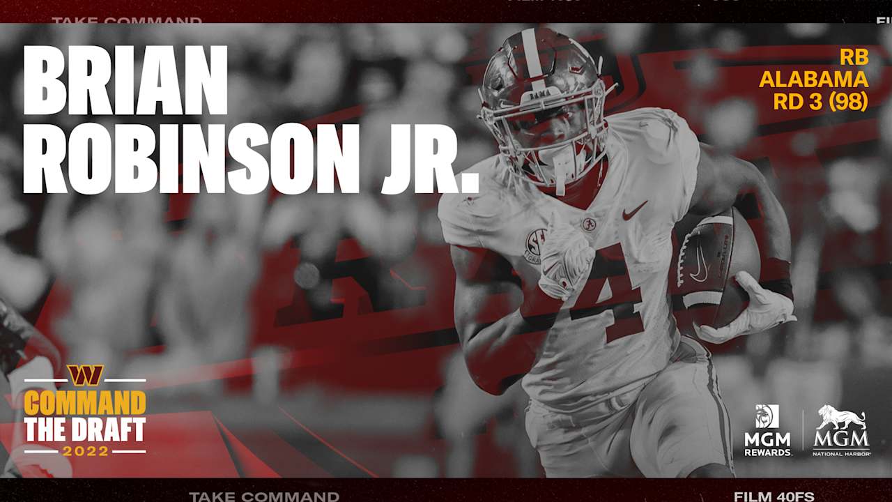 2022 NFL Draft Rookie Profile: Brian Robinson Jr. (Fantasy Football) -  Fantasy Footballers Podcast