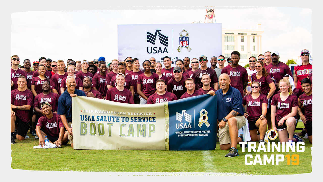 Raiders Host Local Military for USAA's Salute to Service NFL Boot