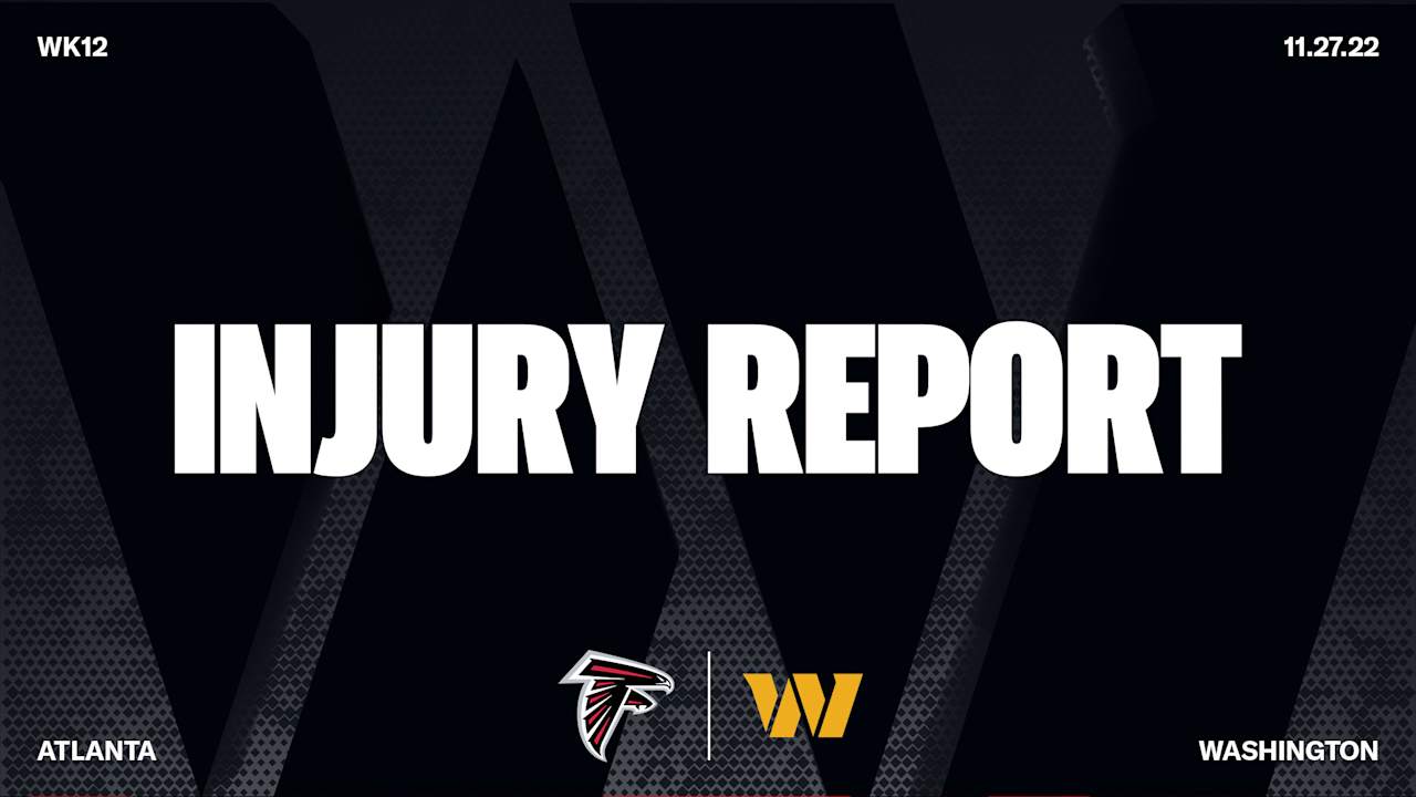 CommandersFalcons Week 12 injury report