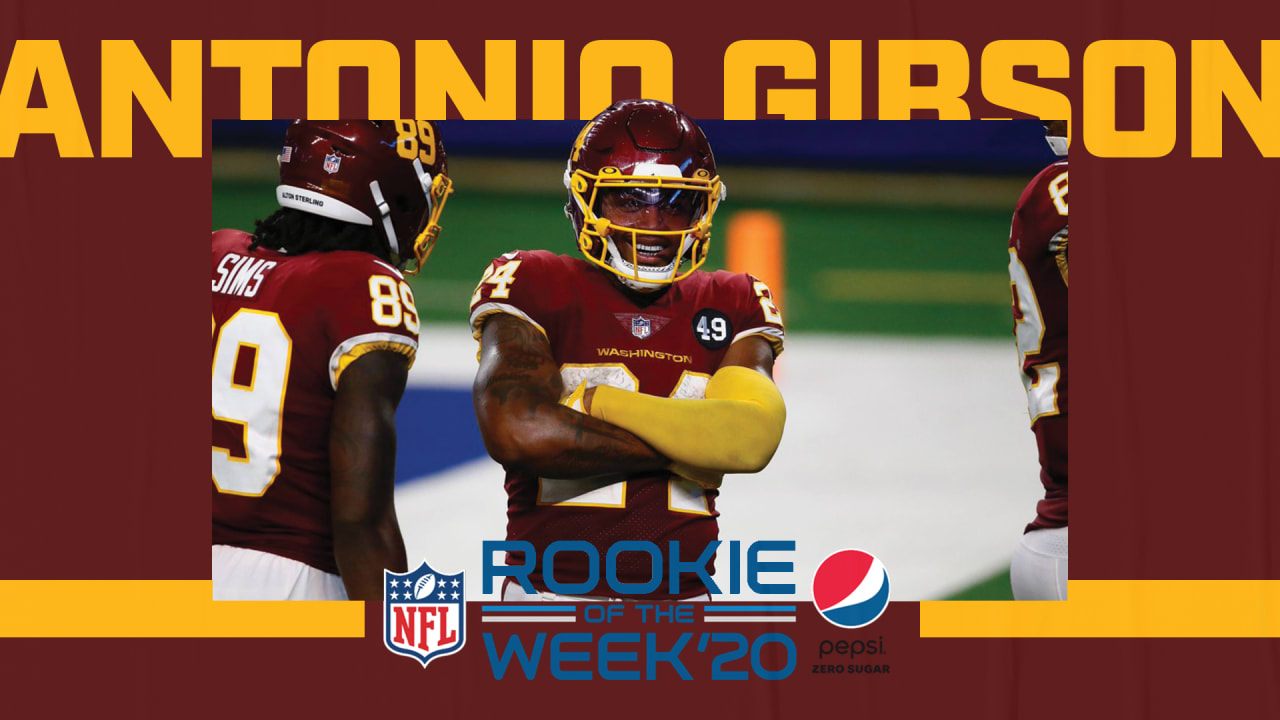 Antonio Gibson Named NFL Rookie Of The Week