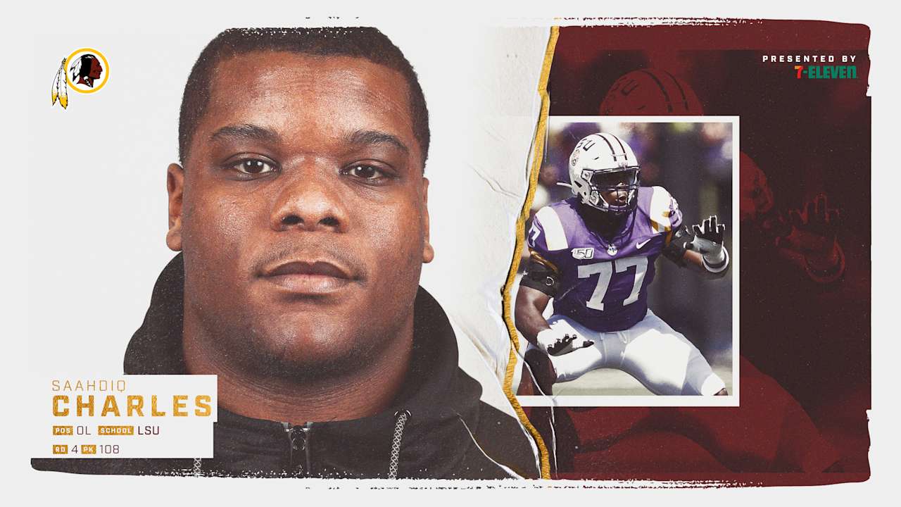 Redskins Draft Tackle Saahdiq Charles With Fourth-Round Pick