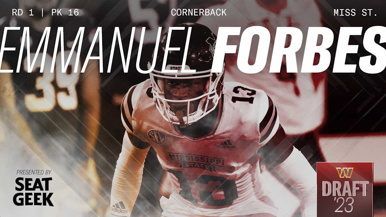 Commanders take Emmanuel Forbes with 16th pick in NFL Draft