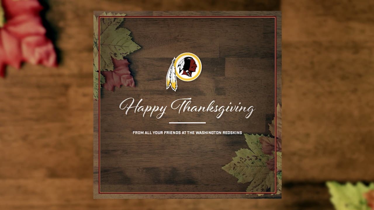 Happy Thanksgiving From The Washington Redskins