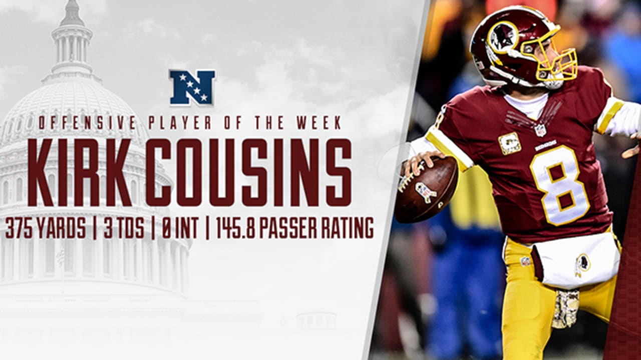 Cousins named NFC's Offensive Player of the Week -  5