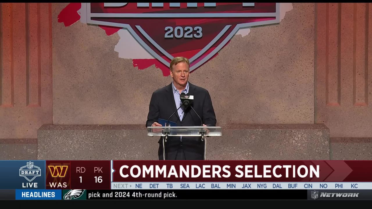 Full list of the Commanders' 2023 draft picks