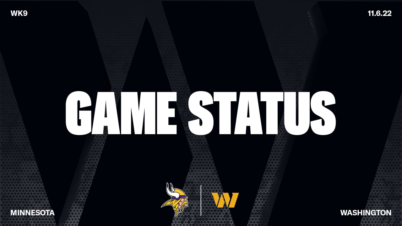 Minnesota Vikings Inactives: Week 9 vs. the Washington Commanders