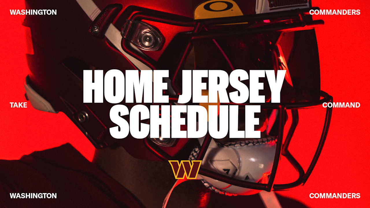 Commanders announce 2022 home jersey schedule