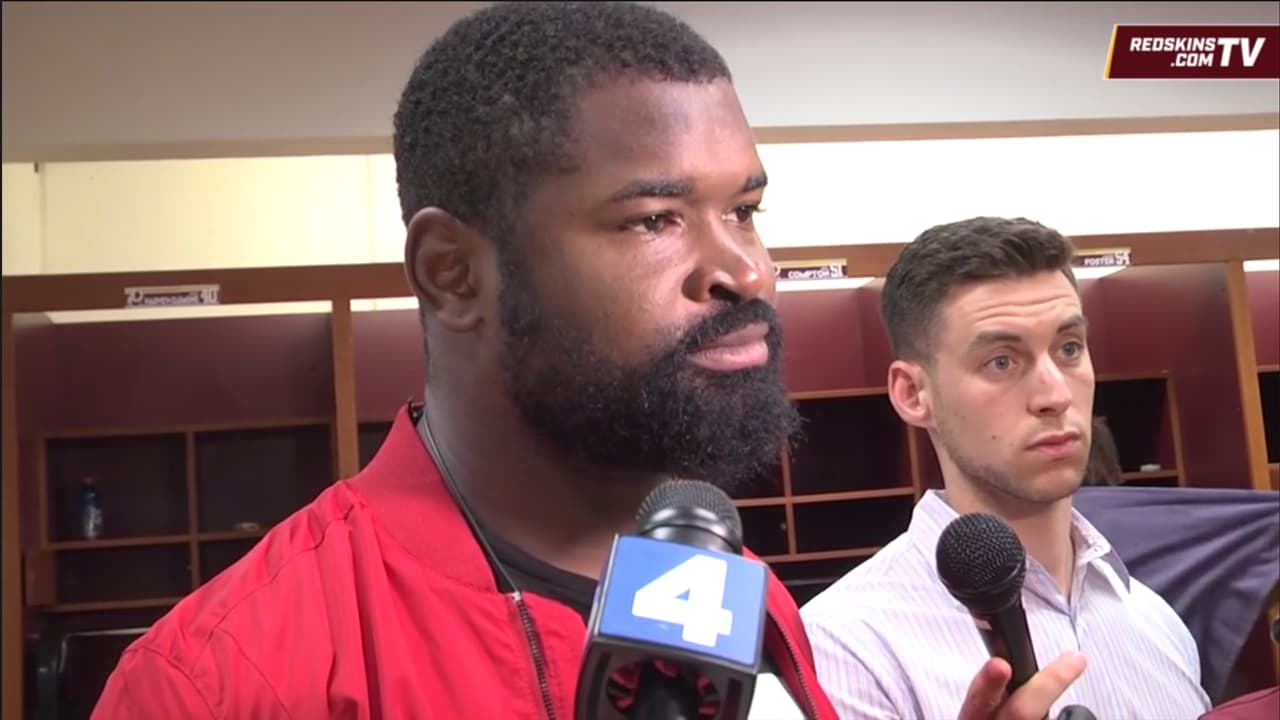 RB Antonio Gibson: Play with some 'want to'  Postgame locker room  interview with DeAngelo Hall